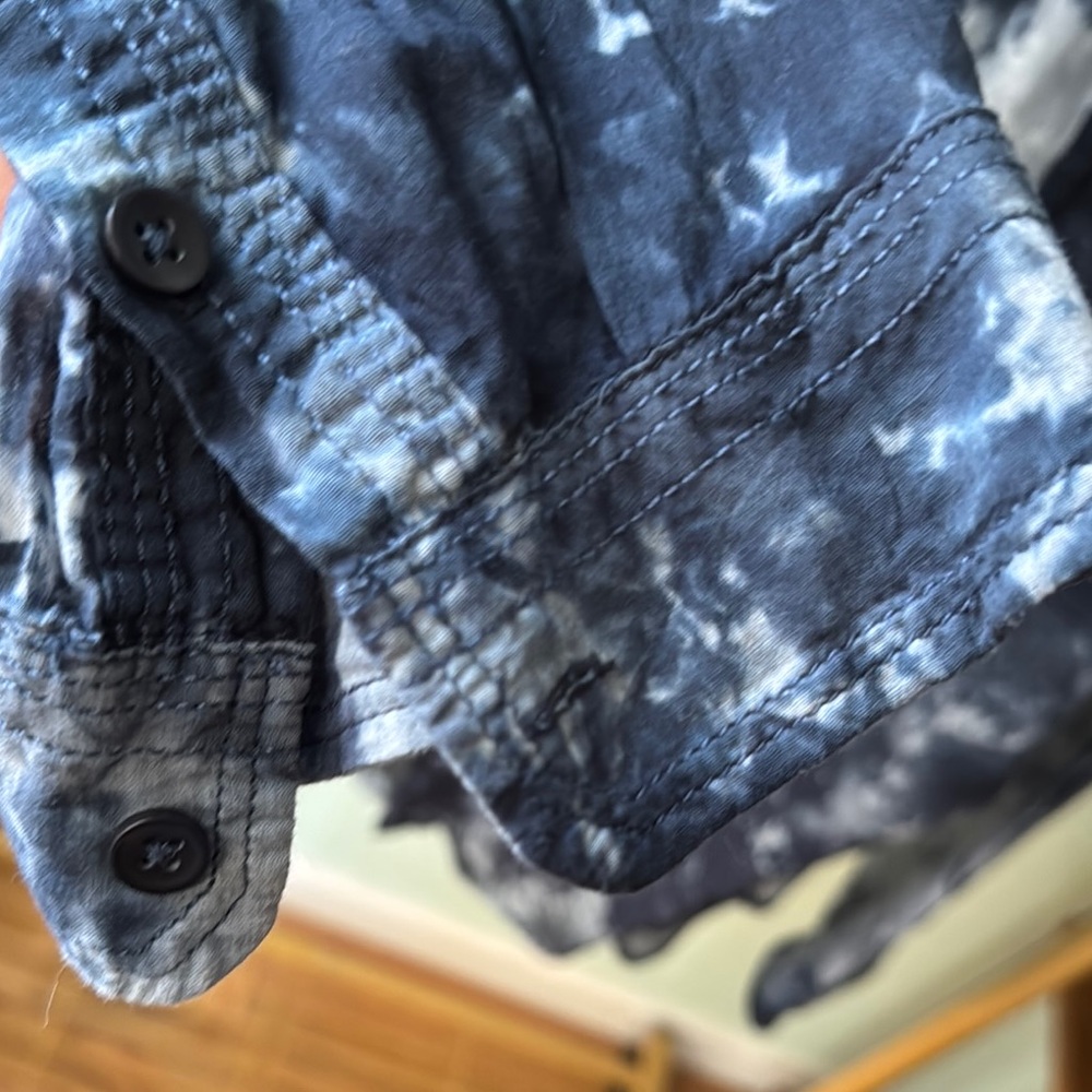 Pilcro Blue Tie-Dye Shirt - Picture 5 of 6